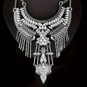 Avant Garde Rhinestone Necklace